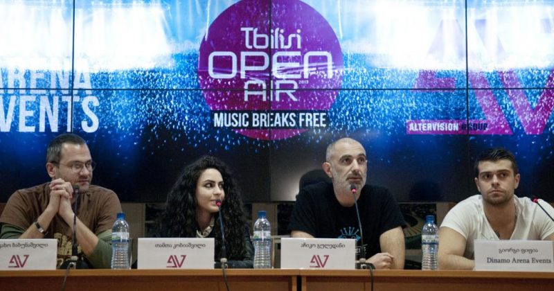 5 ივნისს, დინამო არენაზე, Tbilisi Open Air 2013 გაიმართება