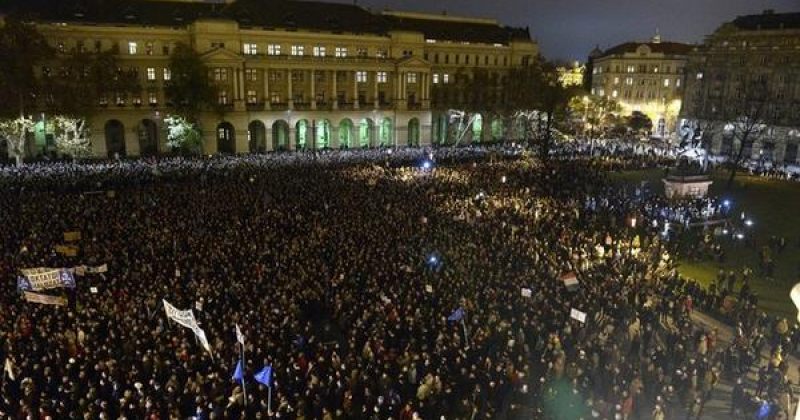უნგრეთში დემონსტრანტებმა კორუფცია და პრორუსული პოლიტიკა გააპროტესტეს