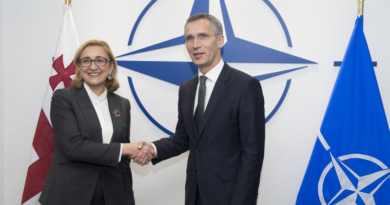თამარ ბერუჩაშვილი NATO-ს გენერალურ მდივანს შეხვდა