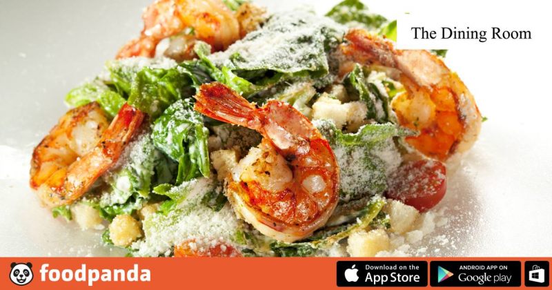 The Dining Room-ის გემრიელი კრევეტების სალათი - შემოიხედე foodpanda.ge-ზე!
