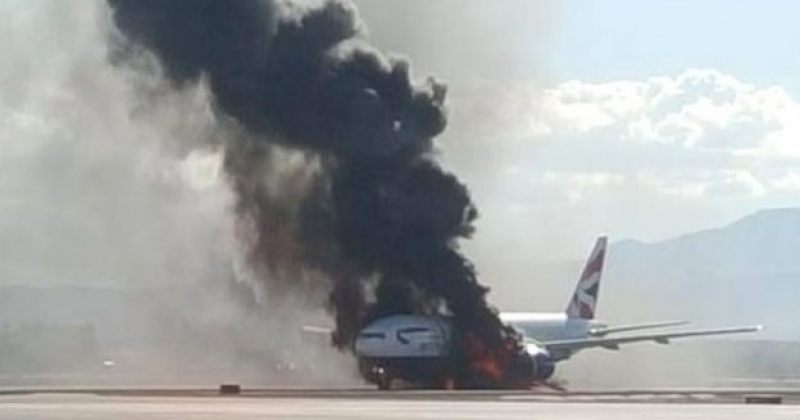 ლას-ვეგასიდან ლონდონისკენ დაძრულ თვითმფრინავს აფრენამდე ცეცხლი გაუჩნდა