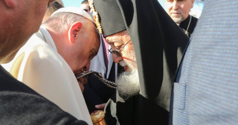პაპი ფრანცისკე კათოლიკოს-პატრიარქს 90 წლის იუბილეს ულოცავს