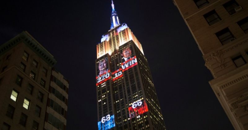 Empire State Building-ი ხმების დათვლის პროცესში