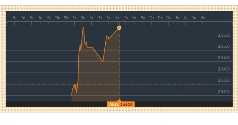 BLOOMBERG-ის სისტემაში დოლარის კურსი 2.66 ლარი გახდა