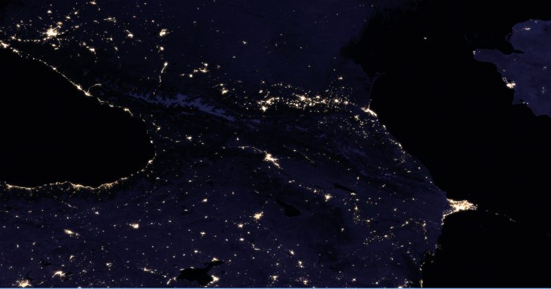 საქართველო და მსოფლიო ღამით - NASA-ს თანამგზავრის გადაღებული ფოტოები