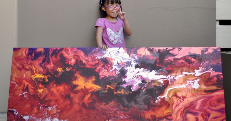 5 წლის გოგონა თავისი ნახატებისგან შემოსული თანხით ქველმოქმედებას ეწევა