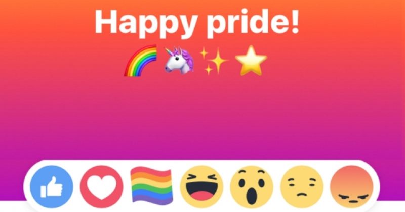 LGBTQ პრაიდის თვის აღსანიშნავად, Facebook-მა ახალი ემოცია დაამატა