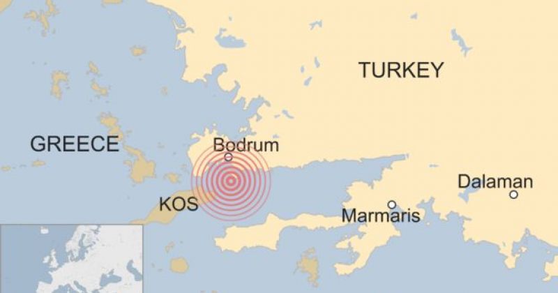 ძლიერი მიწისძვრა ეგეოსის ზღვაში - დაღუპულია სულ მცირე ორი ადამიანი, 100 კი დაშავდა