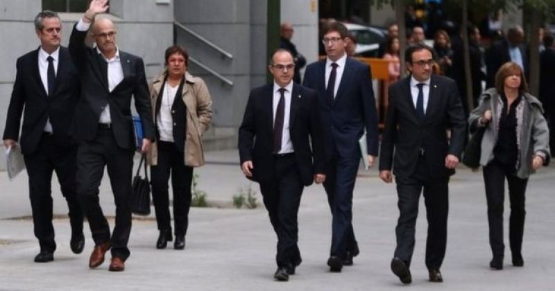 ესპანეთის სასამართლომ კატალონიის გადაყენებული მთავრობის 8 მინისტრი დააკავა