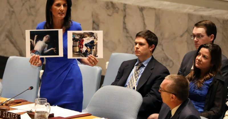 აშშ UN-ის უშიშროების საბჭოს სირიაში ქიმიური იარაღის გამოყენების გამოძიებას მოსთხოვს