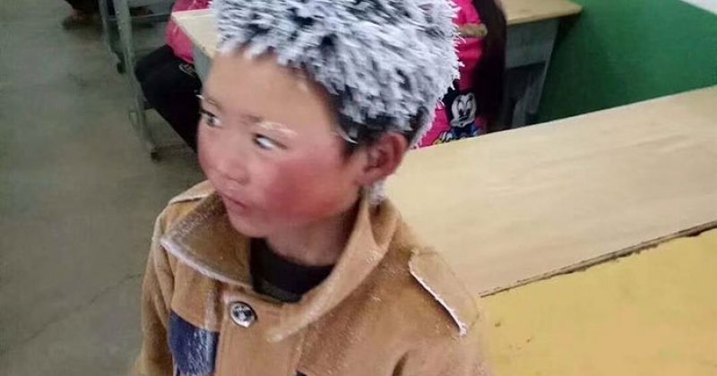"ყინულის ბიჭი" - გავლილი 4.8 კილომეტრი ჩინეთის სოფლიდან სკოლამდე გამოცდის დასაწერად