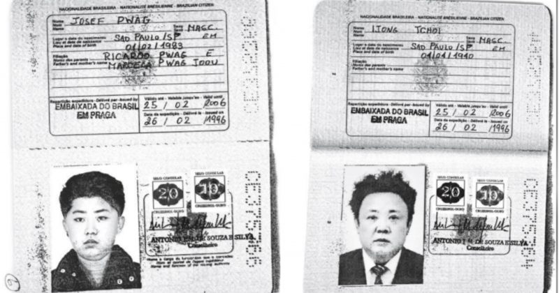 კიმ ჩენ ინი და მისი მამა შენგენის ვიზის მისაღებად ბრაზილიის პასპორტებს იყენებდნენ