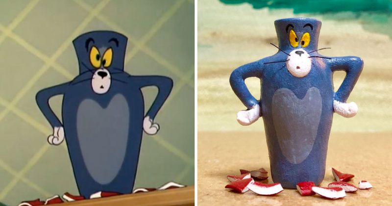 იაპონელმა ხელოვანმა Tom & Jerry-ს "უიღბლო" მომენტები სკულპტურებად გარდაქმნა [ფოტოები]
