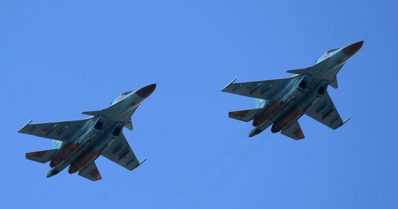 ორი რუსული Su-34 გამანადგურებელი ერთმანეთს შეეჯახა