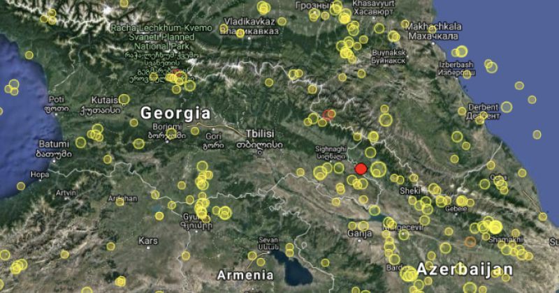 საქართველოში 4.6 მაგნიტუდის მიწისძვრა მოხდა