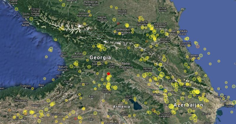 საქართველოში 3.2 მაგნიტუდის მიწისძვრა მოხდა