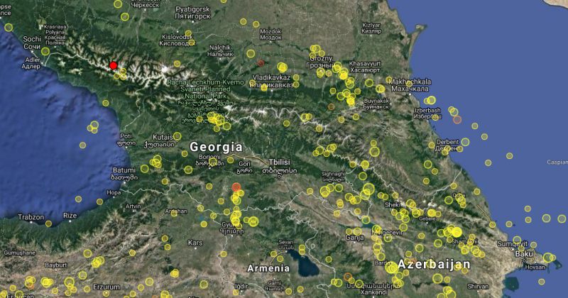 საქართველოში 3.3 მაგნიტუდის მიწისძვრა მოხდა