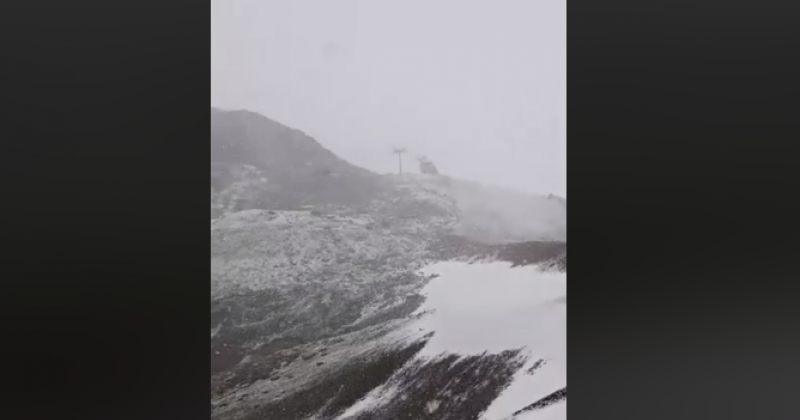 სვანეთში პირველ ივლისს მოთოვა [ვიდეო]