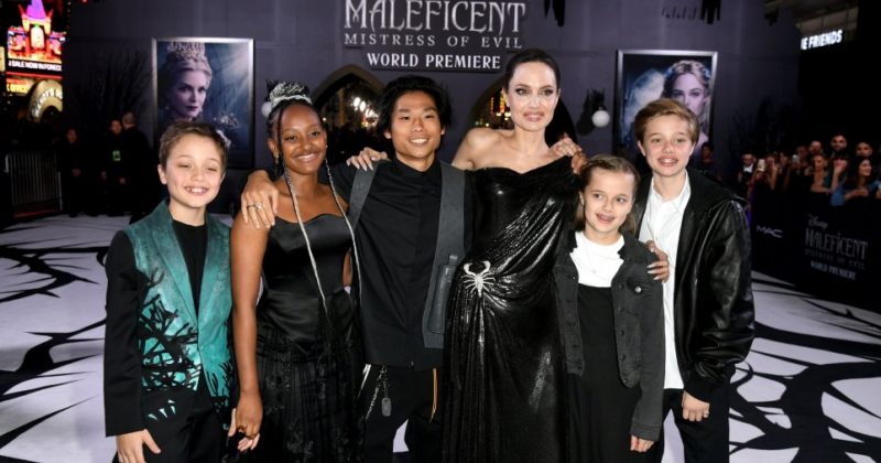 ანჯელინა ჯოლი Maleficent 2-ის პრემიერაზე შვილებთან ერთან მივიდა