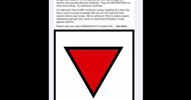 Facebook-მა ტრამპის კამპანიის რეკლამა ნაცისტების მიერ გამოყენებული სიმბოლოს გამო წაშალა