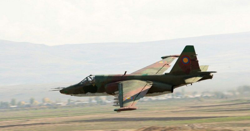 სომხეთის თავდაცვის სამინისტრო: თურქეთის F-16-მა სომხეთის SU-25 ჩამოაგდო, პილოტი დაიღუპა