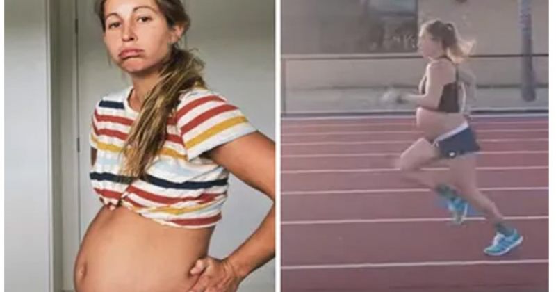 9 თვის ორსულმა ქალმა 1 მილი 5  წუთში გაირბინა