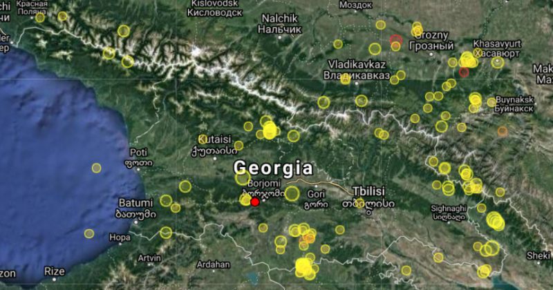 საქართველოში 3.1 მაგნიტუდის მიწისძვრა მოხდა