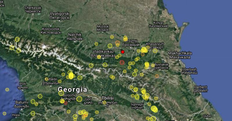 საქართველოს საზღვრიდან 22 კილომეტრში კიდევ ერთი, 4.5 მაგნიტუდის მიწისძვრა მოხდა