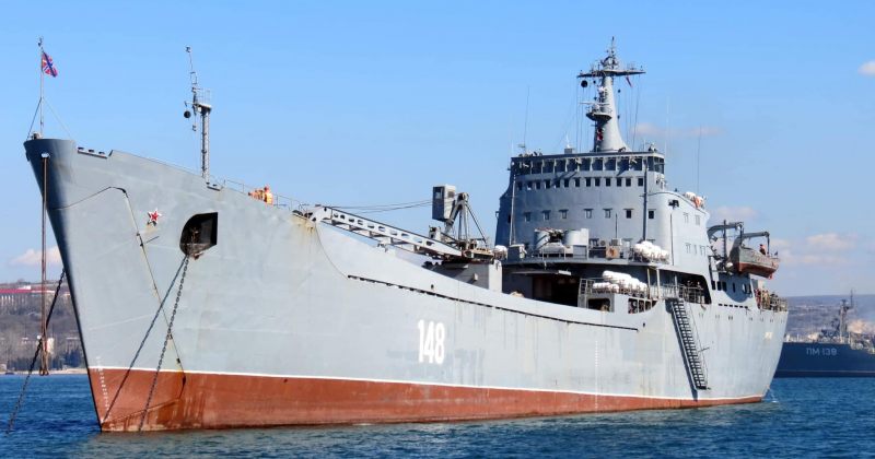უკრაინის ფლოტი: ქალაქ ბერდიანსკთან რუსული გემი ორსკი განადგურებულია