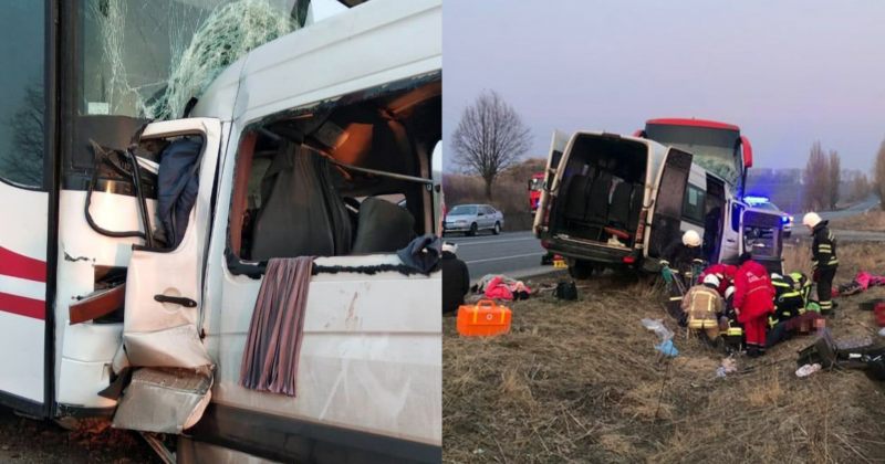 ხმელნიცკში ლტოლვილებით სავსე მიკროავტობუსი ავტობუსს შეეჯახა – გარდაიცვალა 7 ადამიანი