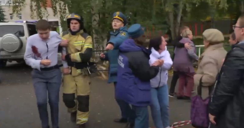 რუსეთში, ქალაქ იჟევსკში შეიარაღებული პირი სკოლაში შეიჭრა, სროლას 9 ადამიანი ემსხვერპლა