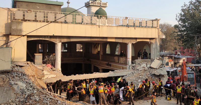 პაკისტანში მეჩეთის აფეთქების შედეგად დაღუპულთა რიცხვი 59-მდე გაიზარდა