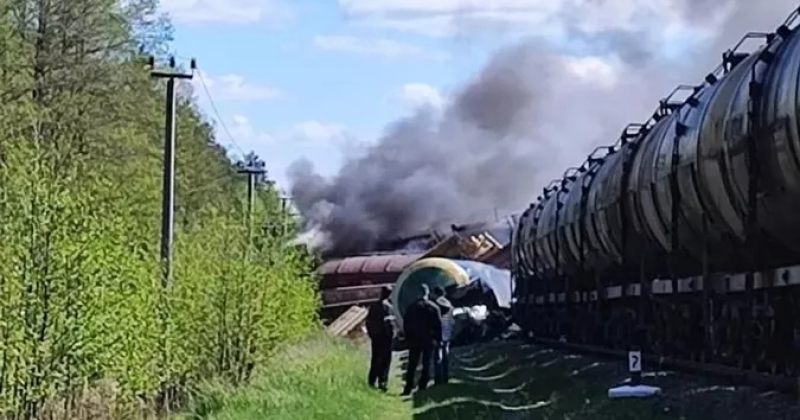 რუსული მედია: ბრიანსკში რკინიგზაზე აფეთქების შედეგად მატარებელი რელსებიდან გადავარდა