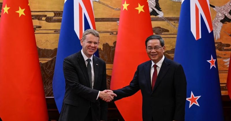 ჩინეთმა "პარტნიორ და მეგობარ" ახალ ზელანდიასთან რამდენიმე შეთანხმებას მოაწერა ხელი