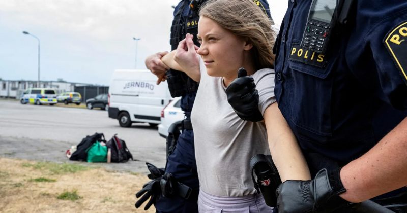 გრეტა ტუნბერგს შვედეთში პოლიციის დაუმორჩილებლობისთვის ბრალი წარუდგინეს