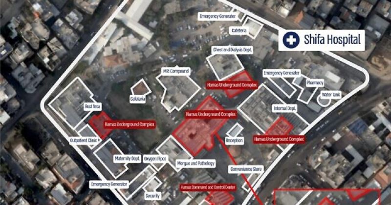 IDF: ჰამასის სამხედრო სამეთაურო ცენტრები შიფას საავადმყოფოს ქვეშაა განლაგებული