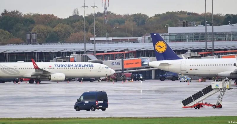 კაცი, რომელიც ჰამბურგის აეროპორტში შეიჭრა, პოლიციას ჩაბარდა