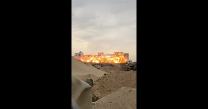 ისრაელმა ჰამასის სამთავრობო შენობა ააფეთქა (VIDEO)