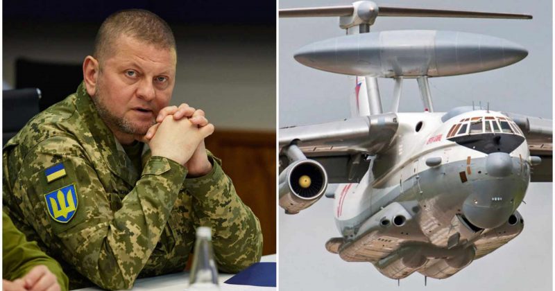 ზალუჟნი უკრაინის მიერ რუსეთის სადაზვერვო თვითმფრინავი А-50-ის ჩამოგდებას ადასტურებს