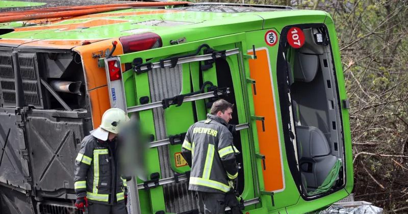 გერმანიაში FlixBus-ის ავტობუსი ამოტრიალდა, რასაც 4 ადამიანის სიცოცხლე ემსხვერპლა