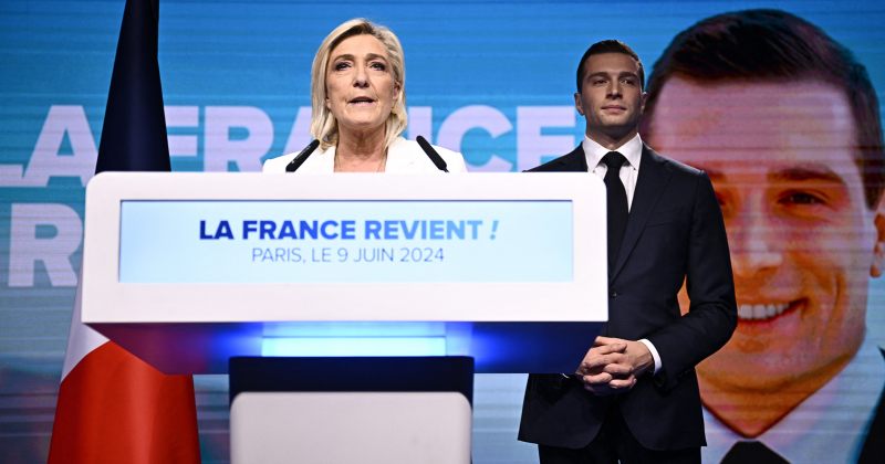 ეგზიტპოლებით, საფრანგეთის საპარლამენტო არჩევნების 1-ელ ტურში ლე პენის პარტია ლიდერობს