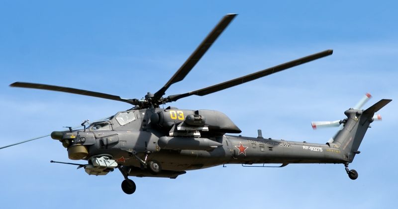 რუსეთში Mi-28 ტიპის ვერტმფრენი ჩამოვარდა, არის მსხვერპლი 
