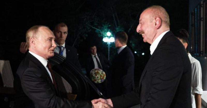 ვლადიმერ პუტინი აზერბაიჯანში ილჰამ ალიევს შეხვდა