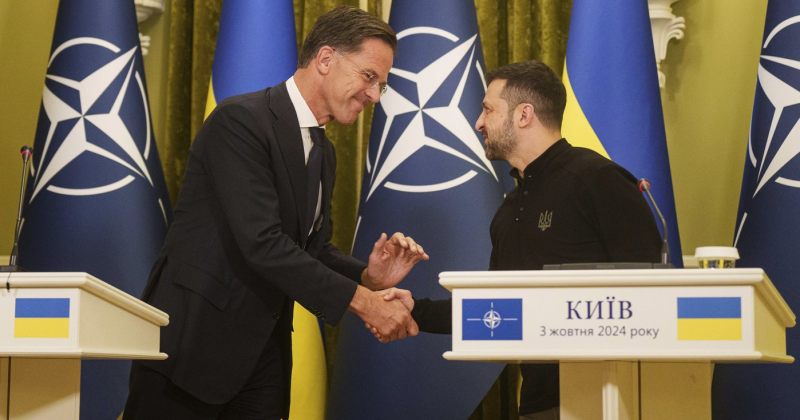 NATO-ს ახალი გენერალური მდივანი, მარკ რუტე კიევში ვოლოდიმირ ზელენსკის შეხვდა