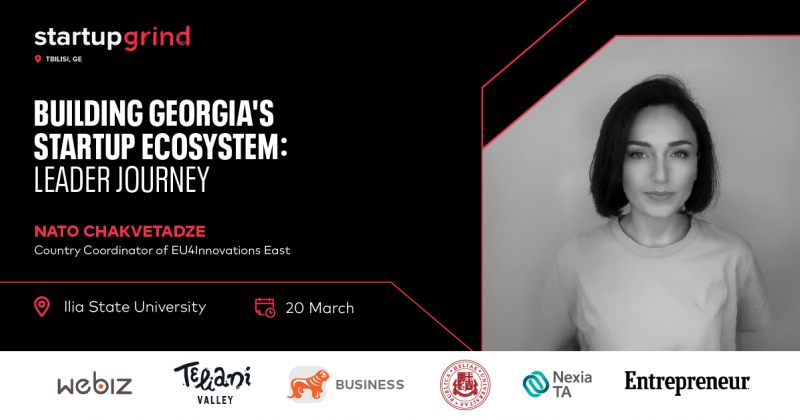 Startup Grind-ის მორიგი ღონისძიება "სტარტაპ ეკოსისტემის ჩამოყალიბება" - მხარდამჭერია BOG (რ)