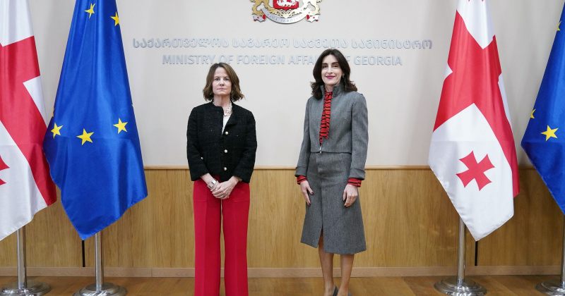 ამერიკის საელჩო: ​​​​​​დღეს ელჩი დანიგანი შეხვდა საგარეო საქმეთა მინისტრ მაკა ბოჭორიშვილს