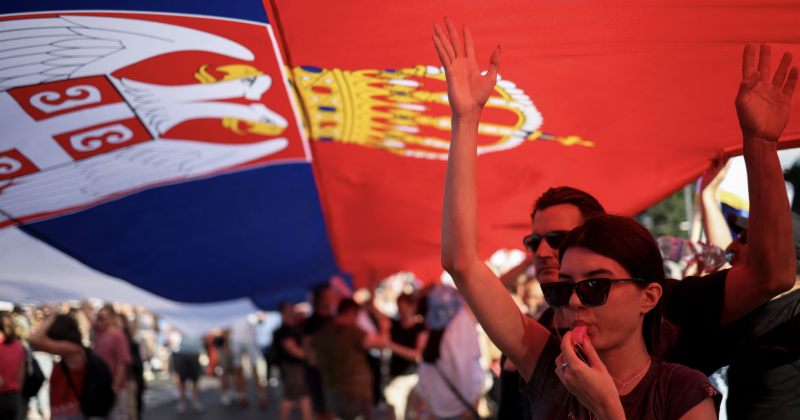 სერბეთში სამართალდამცავებსა და ანტისამთავრობო აქციის მონაწილეებს შორის შეტაკებები მოხდა
