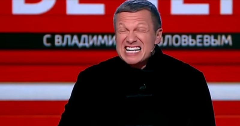სოლოვიოვი ეთერში ზელენსკისა და იარაღის მწარმოებელთა "განადგურებას" ითხოვს