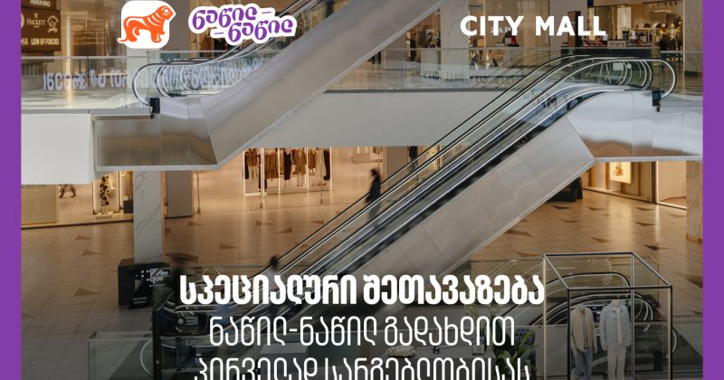 გაანულეთ გადადებული საყიდლების სია: ისარგებლეთ BOG-ის ნაწილ-ნაწილით პირველად და დაიბრუნეთ 30% სითი მოლში (რ)