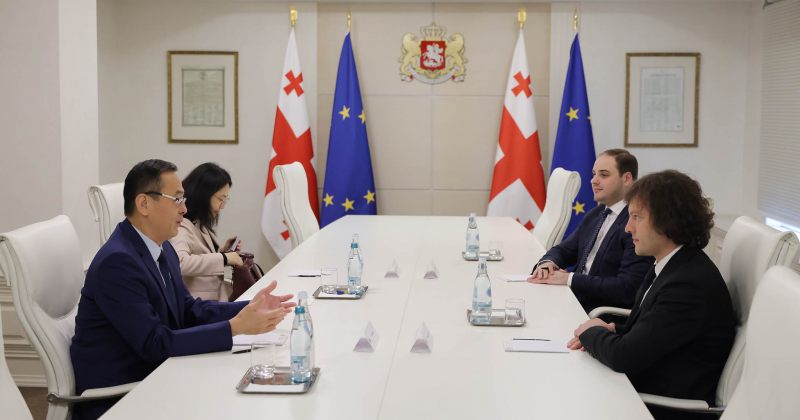 არჩევნებში დამაჯერებელი გამარჯვება მიულოცა - კობახიძე ჩინეთის ელჩს შეხვდა